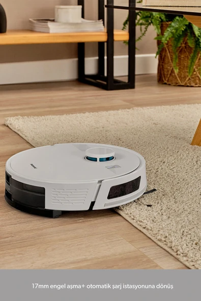 Homend Alex Laser 1291h Moplu Ve Haritalamalı Akıllı 5 Kpa Robot Süpürge Beyaz - Resim 5