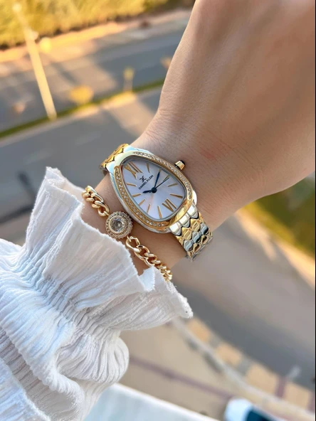 Daniel Klein Çelik Kordon 30 Mt Suya Dayanıklı Kadın Kol Saati+Bileklik BF.GF.10067.4 - Resim 2