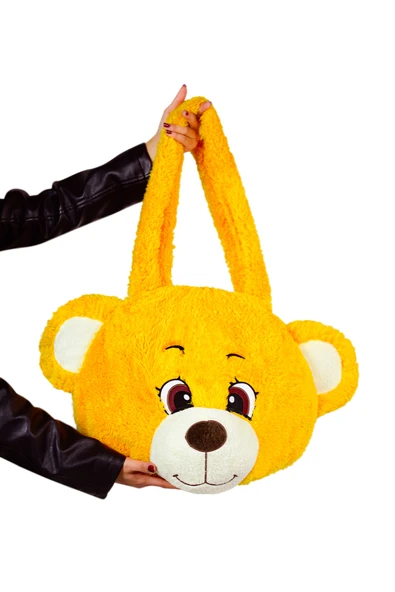 Ayıcı Oyuncak Yumuşacık Ayıcık Detaylı Omuz Çantası – Şıklığı ve Rahatlığı Bir Arada - Resim 3