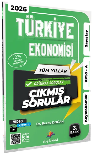 Dizgi Kitap 2026 Kaymakamlık KPSS A Grubu Sayıştay Türkiye Ekonomisi Çıkmış Sorular - Burcu Doğan Dizgi Kitap ürün görseli 1