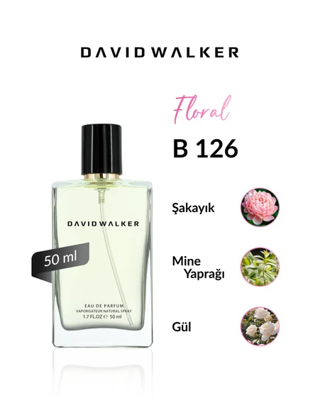 David Walker B126 Freton 50 ml Kadın Parfüm | Floral - Resim 2