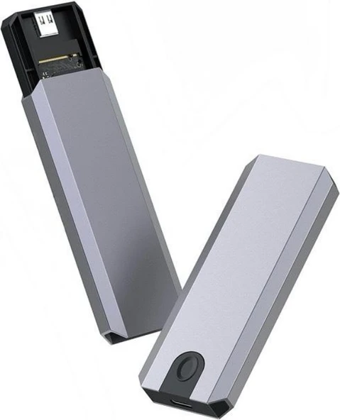 USB 3.1 Type-C To Pcıe Express Nvme SSD M.2 M-Key M&b-Key Hard Disk Kutusu - Resim 2