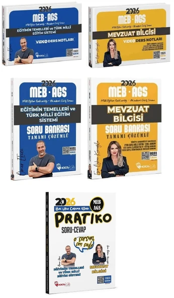 Hoca Kafası 2026 MEB-AGS Eğitimin Temelleri + Mevzuat Bilgisi Konu + Soru Bankası + Pratiko Soru Cevap 5 li Set- Ömer Ekici, Esra Özkan Karaoğlu Hoca Kafası Yayınları ürün görseli 1