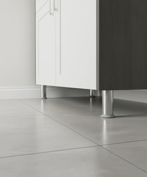 LUDIA Metal Ayarlanabilir 3 Adet Mobilya Ayağı Metal Tablalı 10cm - Resim 7