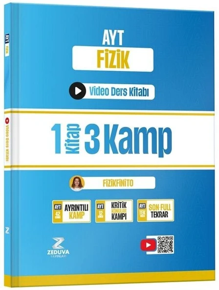 Zeduva YKS AYT Fizikfinito Video Ders Kitabı - Didar Baskın Zeduva Yayınları ürün görseli 1