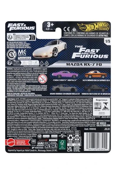 Hot Wheels Premium Fast & Furious Mazda RX-7 FD HNW46 JBL93 - Resim 3
