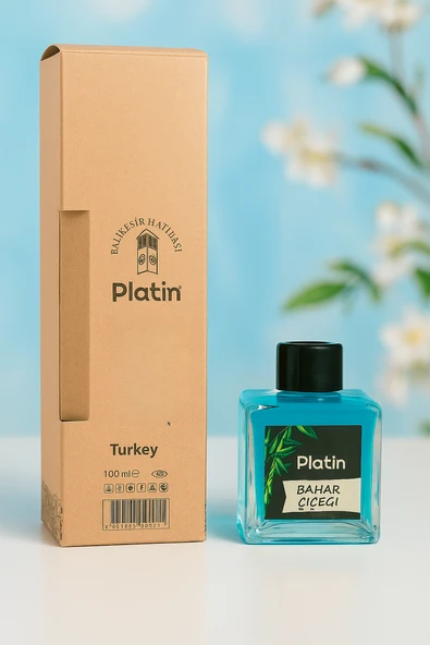 Platin Bahar Çiçekli Bambu Çubuklu Oda Kokusu - Resim 2