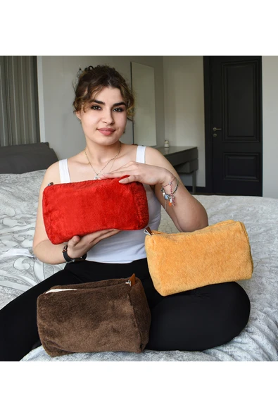 Harika Peluş Fabrikası Yumuşacık Peluş Seyahat Çantası – Konforlu ve Şık Tasarım - Resim 4