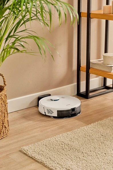 Homend Alex Laser 1291h Moplu Ve Haritalamalı Akıllı 5 Kpa Robot Süpürge Beyaz ürün görseli