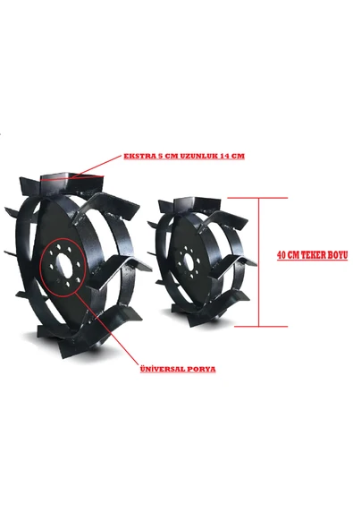 DALAZ,AYKA RZ 320 ÇAPA MAKİNASI UYUMLU ÇELİK DEMİR TEKER TAKIMI - Resim 2