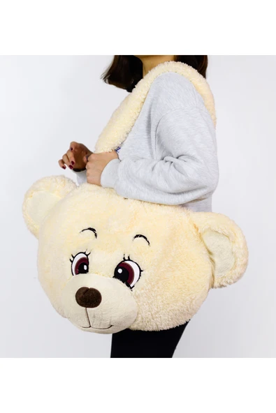 Ayıcı Oyuncak Yumuşacık Ayıcık Detaylı Omuz Çantası – Şıklığı ve Rahatlığı Bir Arada - Resim 2