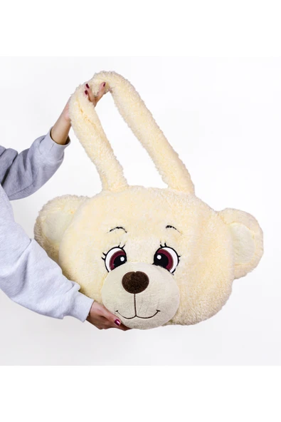 Harika Peluş Fabrikası Yumuşacık Ayıcık Detaylı Omuz Çantası – Şıklığı ve Rahatlığı Bir Arada - Resim 3