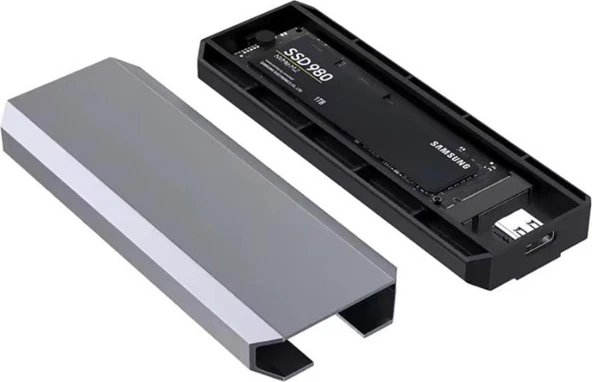 USB 3.1 Type-C To Pcıe Express Nvme SSD M.2 M-Key M&b-Key Hard Disk Kutusu - Resim 3