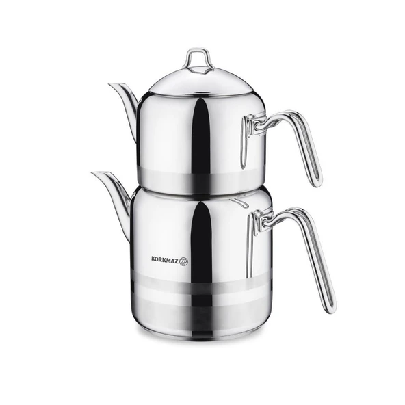 Korkmaz A114 Largo Çelik Çaydanlık Takımı Metal ürün görseli 1