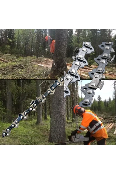 HUSQVARNA 120 MARK MOTORLU TESTERE UYUMLU ÇELİK IŞIL İŞLEMLİ SERT SEMENTELİ ZİNCİR ürün görseli