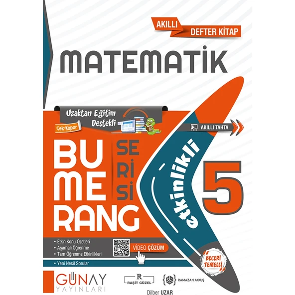 Gün&Ay Yayınları 5. Sınıf Bumerang Türkçe Matematik Fen Bilimleri Deneme Seti - Resim 3