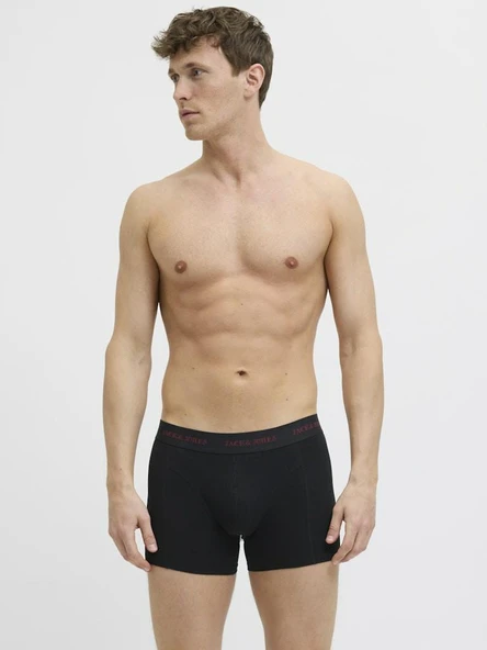 Jack Jones Murphy Skull 3 Lü Paket Erkek Boxer 12283379 - Resim 7