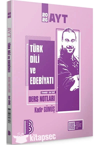 AYT TÜRK DİLİ EDEBİYATI DERS NOTLARI KADİR GÜMÜŞ BENİM HOCAM ürün görseli 1