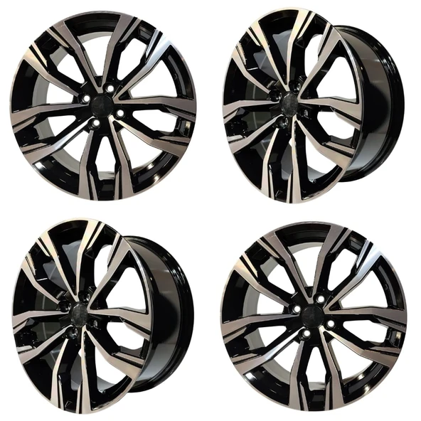 4 lü Takım SONİC 1053 7*17 4*100 ET40 60.1 BLACK MACK JANT - Resim 3