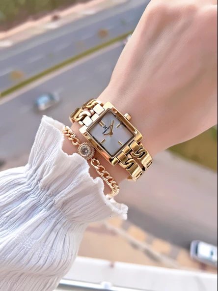 Daniel Klein Çelik Kordon 30 Mt Suya Dayanıklı Kadın Kol Saati+Bileklik BF.GF.10821.2 - Resim 3