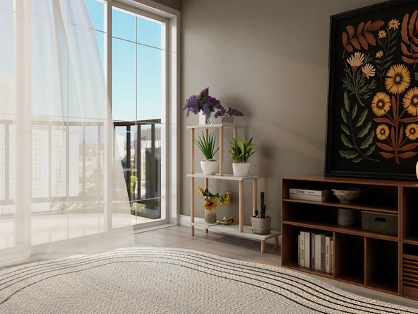 Yaren Çiçeklik Asklık-Saksılık Standı Külgri - Resim 3