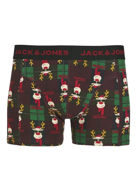 Jack Jones Rudolph 2 Çorap 1 Boxer Paket 12285137 - Resim 2