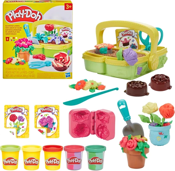 Play-Doh Blooming Flowers Oyun Seti G0492 ürün görseli 1