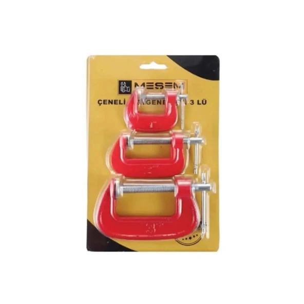 Meşem Çeneli G Tipi Mengene 3’lü Set 4070 ürün görseli