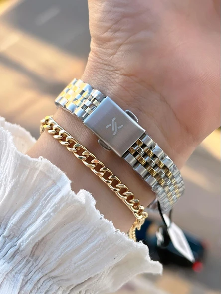 Daniel Klein 2 Yıl Garantili Jubile Kordon 3 Atm Suya Dayanıklı Kadın Kol Saati+Bileklik F.Z.10974.5 - Resim 3