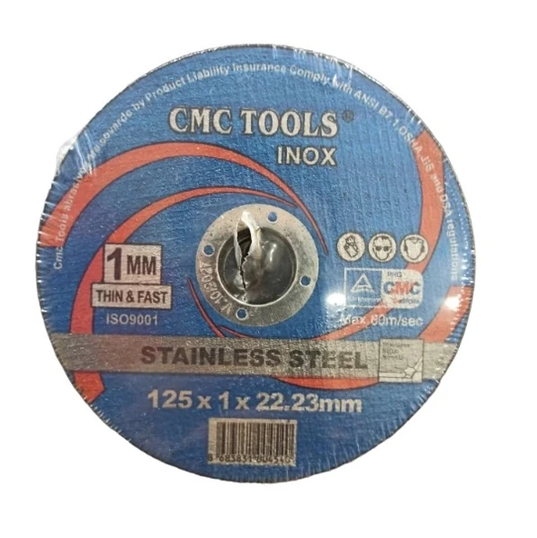 CMC İNOX KESİCİ TAŞ 125*1,0*22 MM CMC4111*25X ürün görseli