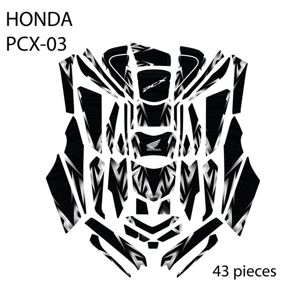 HONDA PCX-125 (2025) ile Uyumlu 43 Parça Tank Pad Seti GC40-S/B-S ürün görseli