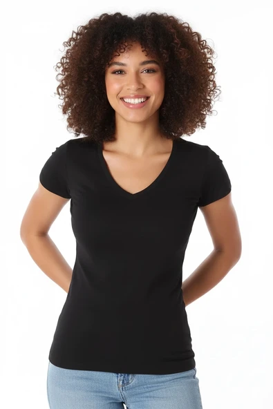 Berrak Bayan Kısa V Yaka 2132 ürün görseli