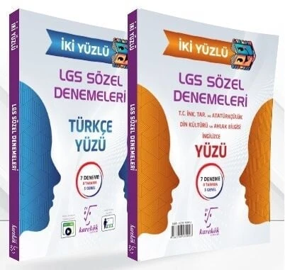 Karekök LGS Sözel İki Yüzlü 14 Deneme Tek Kitap Karekök Yayınları ürün görseli