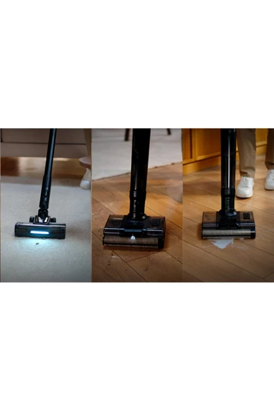 VCW 8430 Islak ve Kuru Şarjlı Dikey Süpürge Antrasit Gri - Resim 7