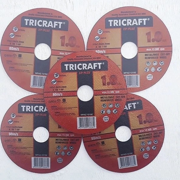 TRİCRAFT İNOX METAL KESİCİ TAŞ 115*1.0*22 MM 3301*25X ürün görseli