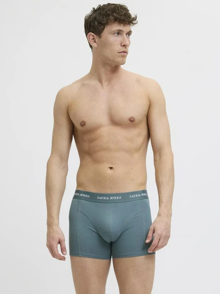 Jack Jones Mıles Solıd 3 Lü Paket Erkek Boxer 12281994 - Resim 5