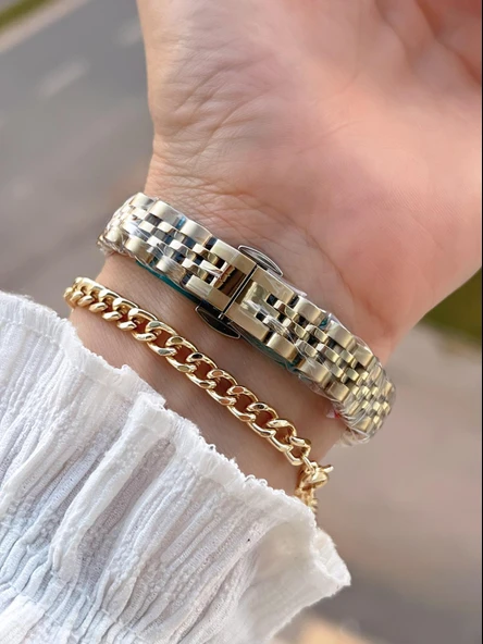 Daniel Klein 2 Yıl Garantili Jubile Kordon 3 Atm Suya Dayanıklı Kadın Kol Saati+Bileklik F.Z.10030.3 - Resim 3