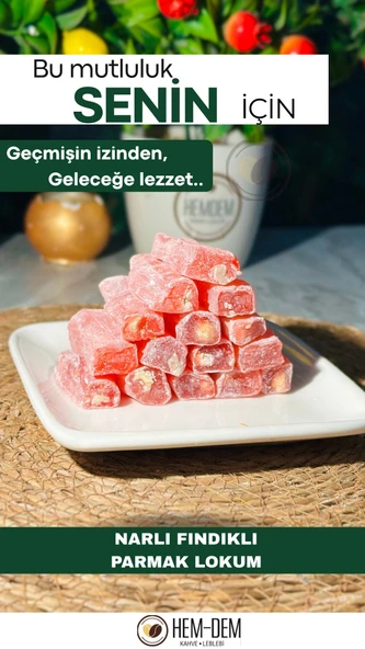 Narlı Fındıklı Parmak Lokum 500 gr ürün görseli 1
