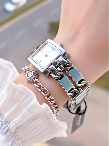 Daniel Klein Çelik Kordon 30 Mt Suya Dayanıklı Kadın Kol Saati+Bileklik BF.GF.10821.1 - Resim 2