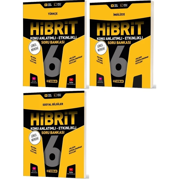 Hız 2026 6. Sınıf Türkçe + Sosyal + Ingilizce Hibrit - Konu Seti 3 Kitap ürün görseli 1