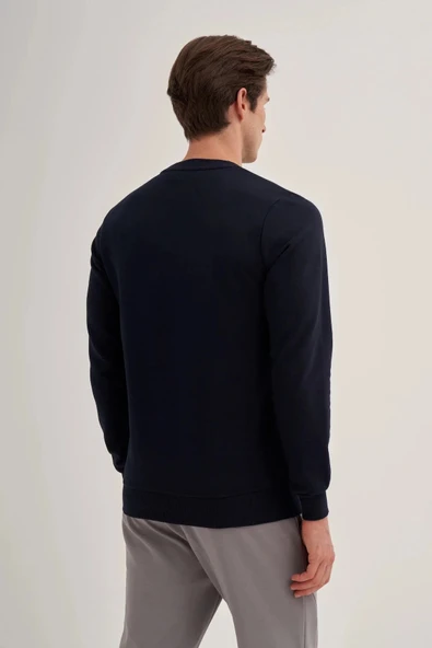 Cazador 3 iplik Erkek Lacivert Sweatshirt 5222 - Resim 2