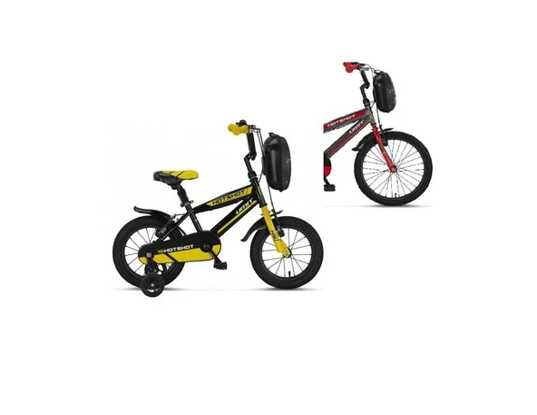 ÜMİT 1410 HOTSHOT-CANTA-V ERKEK ÇOCUK BİSİKLETİ 14 JANT ANTRASİT KIRMIZI ürün görseli