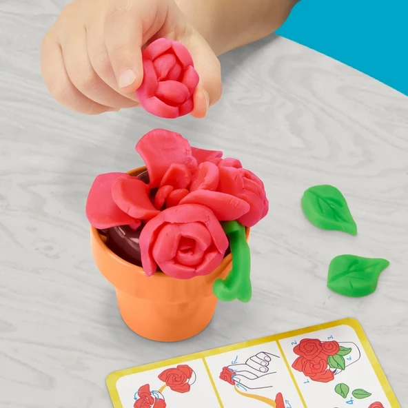 Play-Doh Blooming Flowers Oyun Seti G0492 - Resim 4