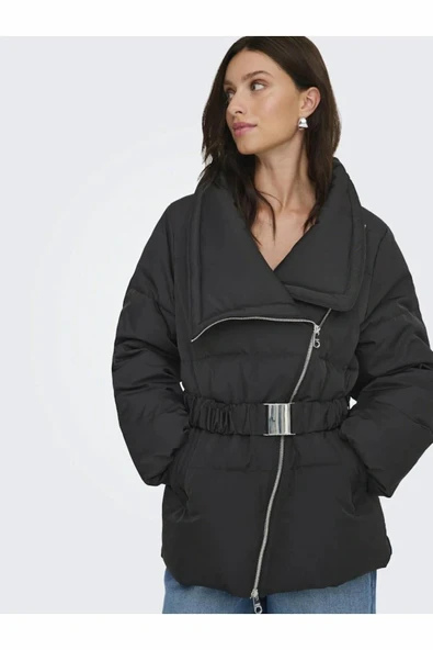 Only Chıka Lıfe Belted Puffer Kadın Ceket 15356918 - Resim 4