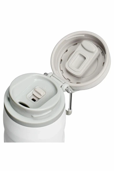 Stanley The IceFlow™ Bottle Twist Flip Termos 0.47 LT / 16Oz Beyaz 10-12106-080 - Resim 3