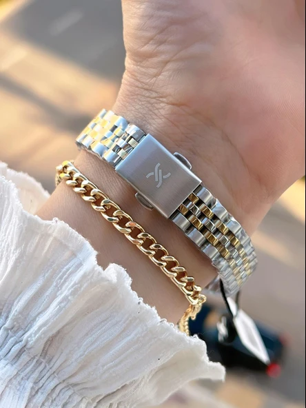 Daniel Klein 2 Yıl Garantili Jubile Kordon 3 Atm Suya Dayanıklı Kadın Kol Saati+Bileklik F.Z.10974.4 - Resim 3