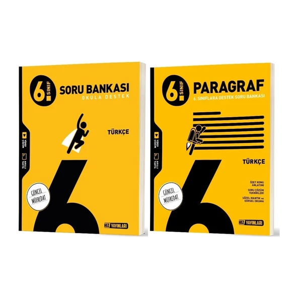 2026 6. Sınıf Türkçe + Paragraf Soru Bankası Seti 2 Kitap ürün görseli