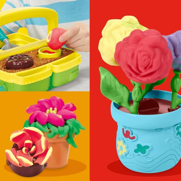 Play-Doh Blooming Flowers Oyun Seti G0492 - Resim 2