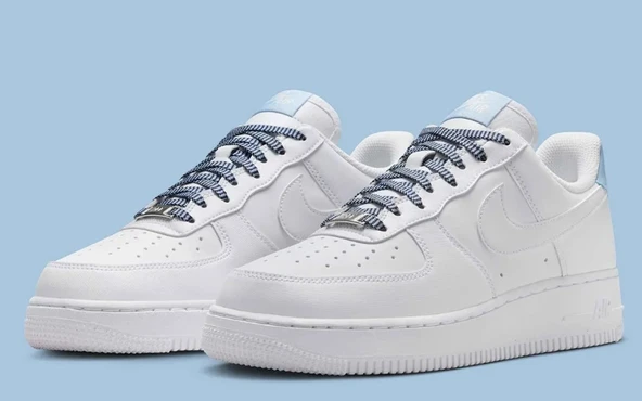 Nike Air Force 1 Low "White/Psychic Blue" ürün görseli