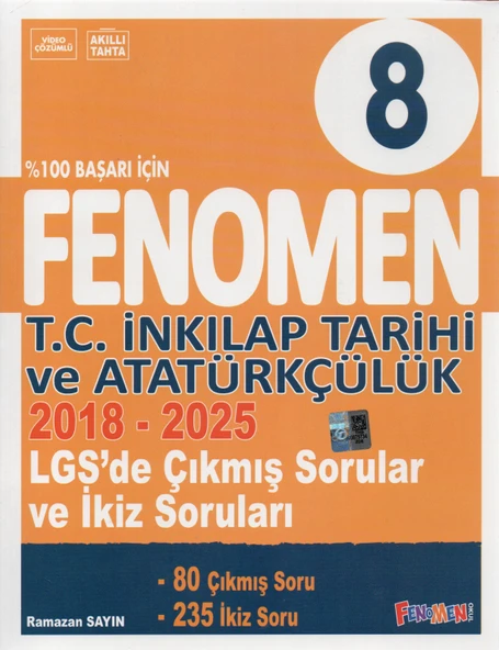Fenomen 8. Sınıf Çıkmış Sorular ve İkiz sorular Tüm Dersler (2018-2025) - Resim 3